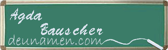 Agda Bauscher Visitenkarte